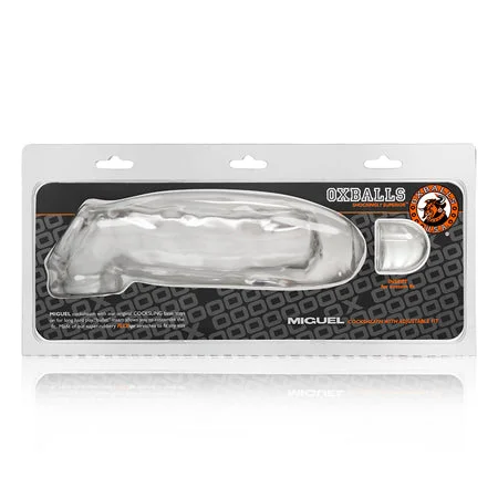 adult toys with powerful design finish-OxBalls Miguel, Clear