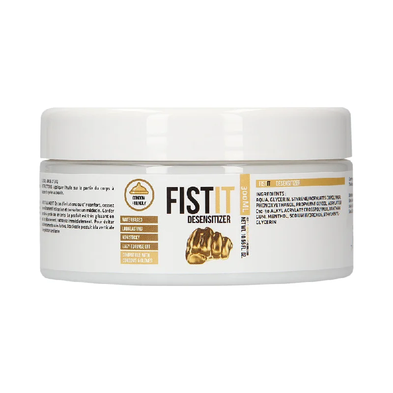 adult toys for playful couples-Fist It Numbing Water-Based Fisting Lube 300ml / 10.56 oz.