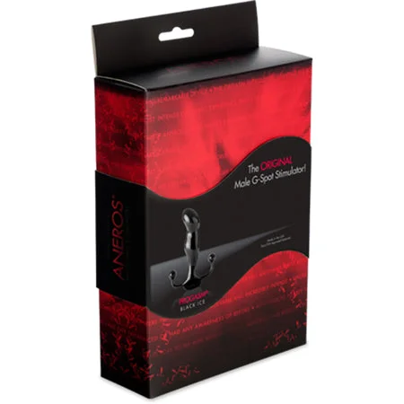 adult toys with smooth texture-Aneros Progasm Prostate Stimulator Black Ice