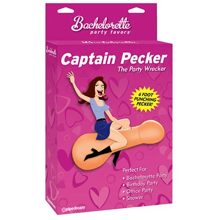 adult toys discreet packaging-Pipedream Bachelorette Party Favors Captain Pecker The Party Wrecker Inflatable 6 ft. Pecker