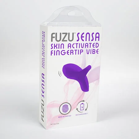 adult toys for relaxation-Fuzu Sensa Rechargeable Skin-Activated Fingertip Vibe Purple