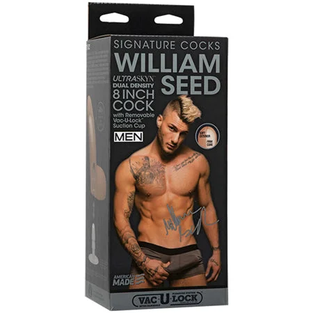 adult toys for sensual enjoyment-Signature Cocks - William Seed - 8in ULTRASKYN Cock w/Removable Vac-U-Lock Suction Cup Vanilla