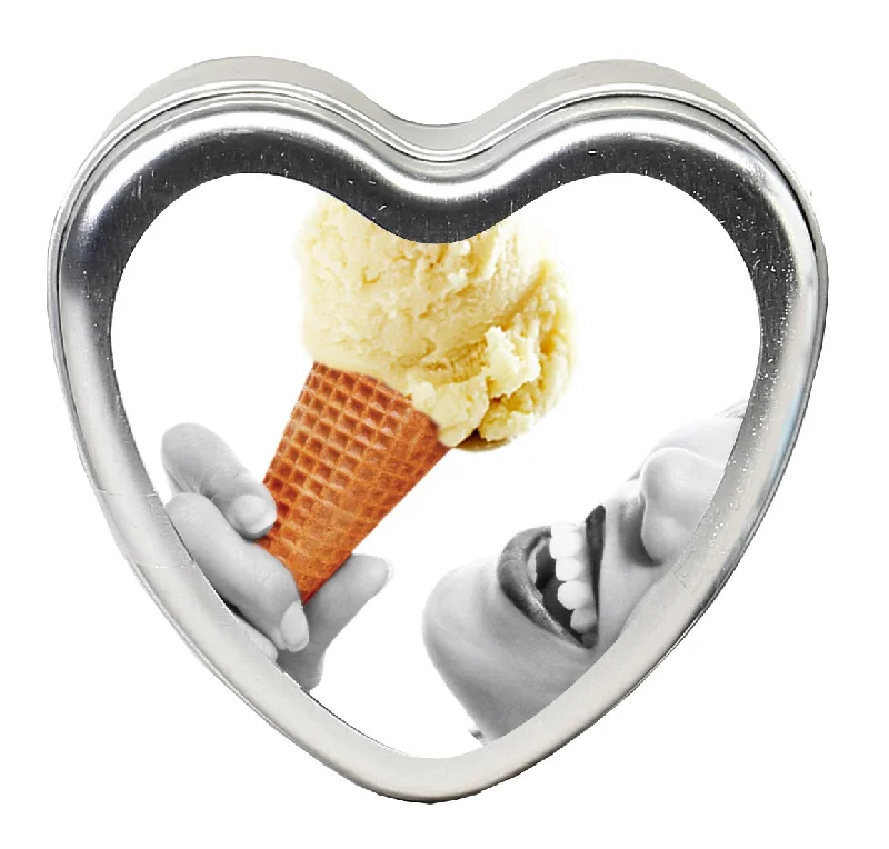 adult toys with travel lock-Edible Heart Candle - Vanilla - 4 Oz.