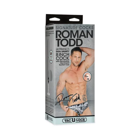 adult toys with powerful finish-Signature Cocks Roman Todd ULTRASKYN Cock with Removable Vac-U-Lock Suction Cup 8in Vanilla