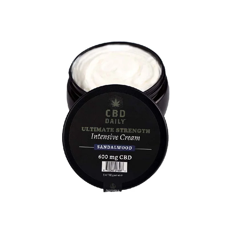 adult toys lightweight design-Earthly Body CBD Cream Sandalwood 5 oz.