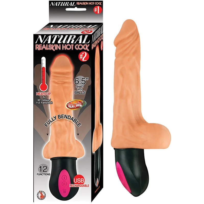 adult toys for solo wellness-Natural Realskin Hot Cock #2 Light