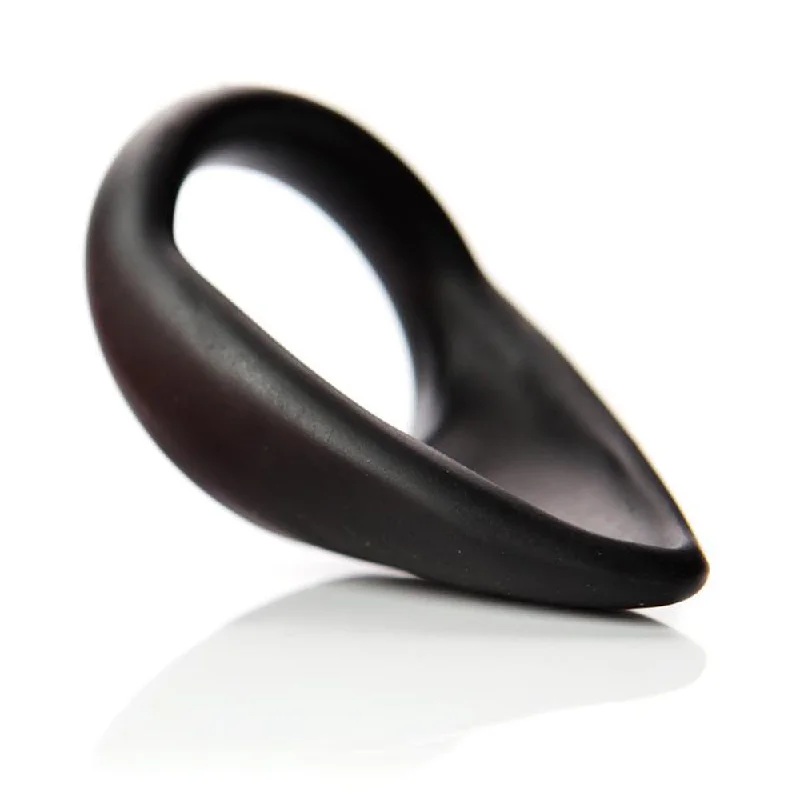 adult toys with flexible material settings-Tantus Cock Sling Teardrop 2 in. Black (Bag)