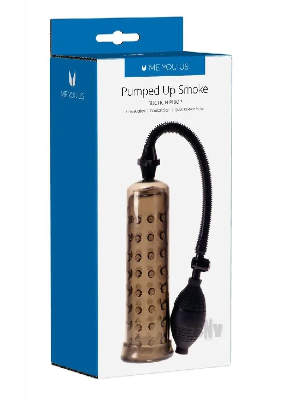 adult toys with heat feature settings-Myu Pumped Up Smoke Penis Pump