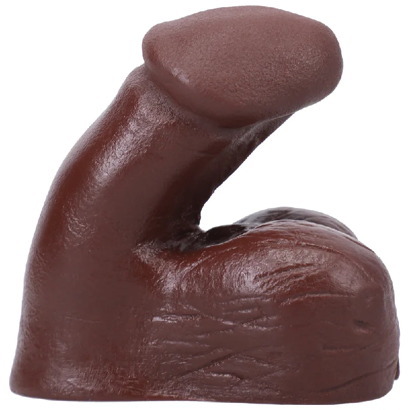 adult toys with smart texture finish-Tantus On the Go Silicone Packer Espresso (Bag)