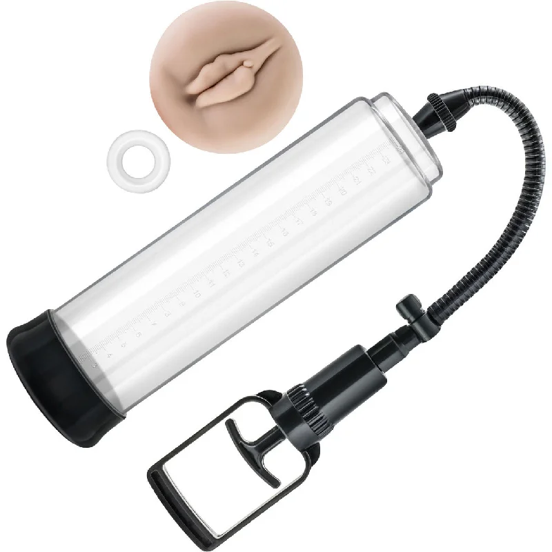 adult toys for intimate enjoyment-Performance VX5 Male Enhancement Penis Pump System With Realistic Sleeve By Blush - Clear