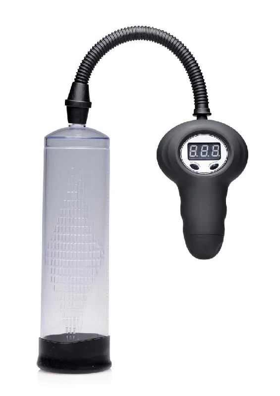 adult toys with durable finish design-Size Matters Automatic Digital Penis Pump with Easy Grip