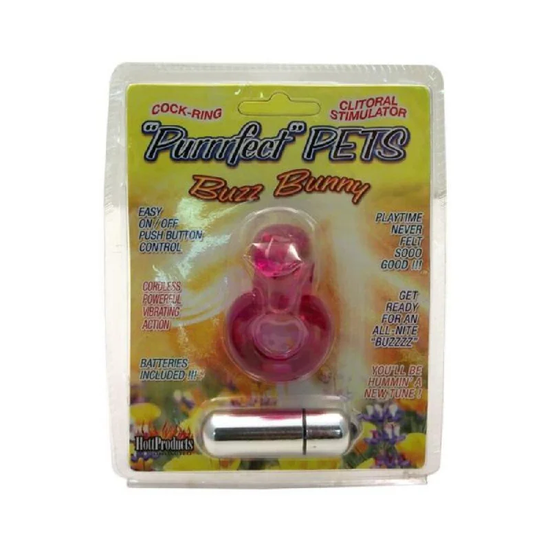 adult toys for couples relaxation time-Purrrfect Pets Buzz Bunny Stimulator With Vibrating Bullet Purple