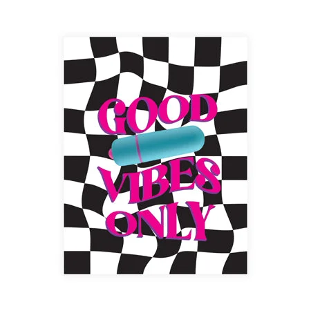 adult toys with waterproof feature-Naughty Vibes Good Vibes Only Greeting Card