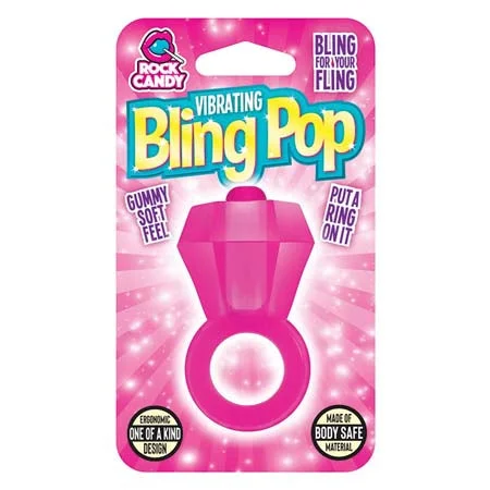 adult toys with quiet settings-BLING POP RING - PINK