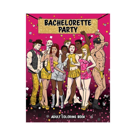 adult toys for discreet fun-Bachelorette Party Coloring Book