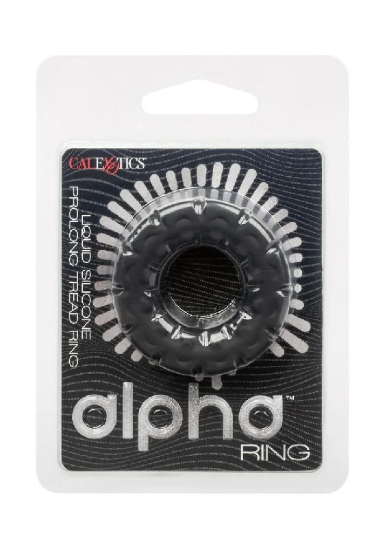 adult toys for bedroom fun-Alpha Prolong Tread Ring Black