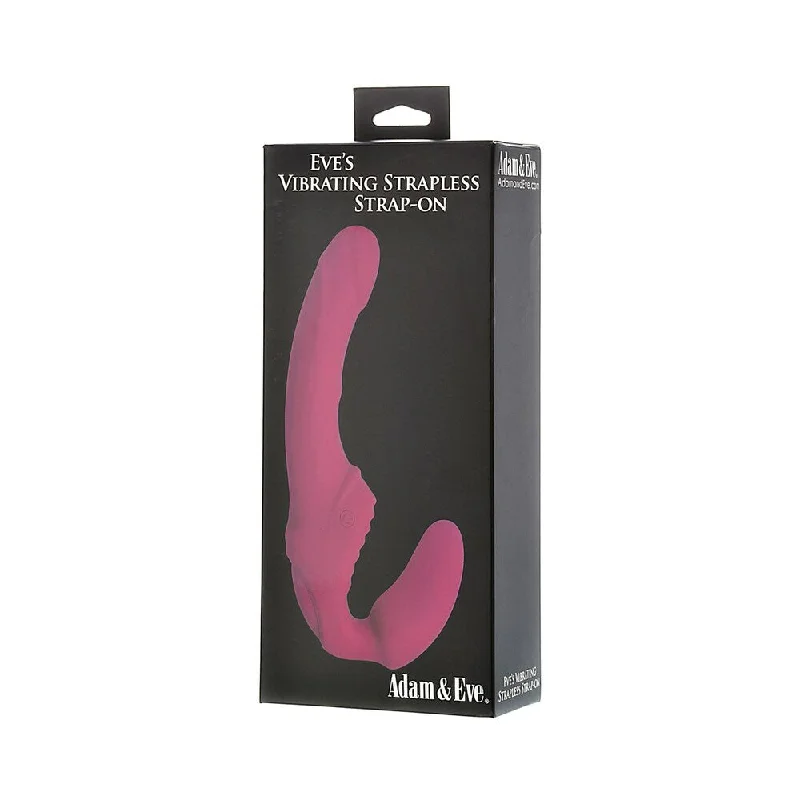 adult toys with sleek finish settings-Adam & Eve Eve's Vibrating Strapless Strap-On