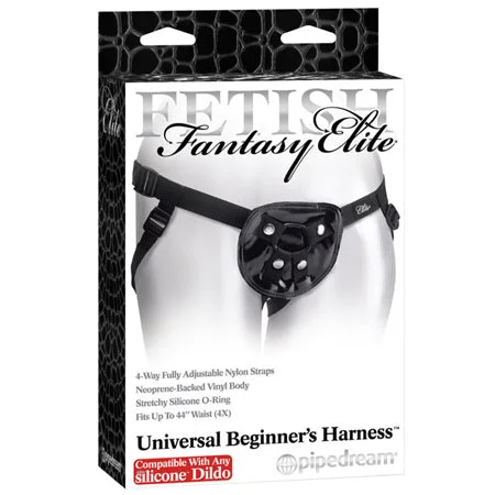 adult toys with curved design-Pipedream Fetish Fantasy Elite Adjustable Universal Beginner's Harness Black