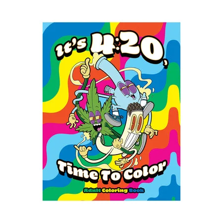 adult toys with pulse technology design-It's 4:20, Time To Color Coloring Book