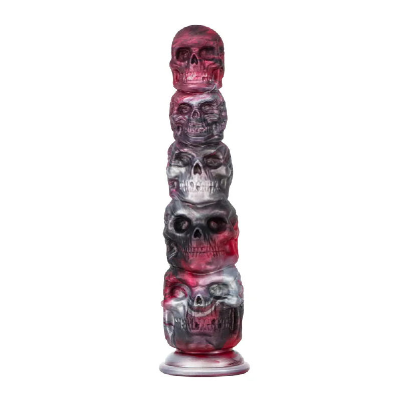 adult toys with soft texture finish design-Skull - Silicone Anal Beads - Insertable Anal Plug - Anal Stimulation Sex Toy