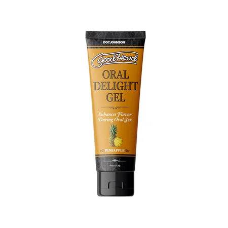 adult toys with vibration patterns-GoodHead Oral Delight Gel Pineapple 4 oz. Bulk