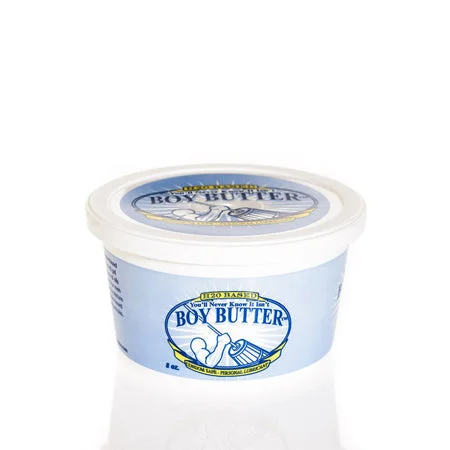 adult toys with smooth finish-Boy Butter H2O 8oz Tub