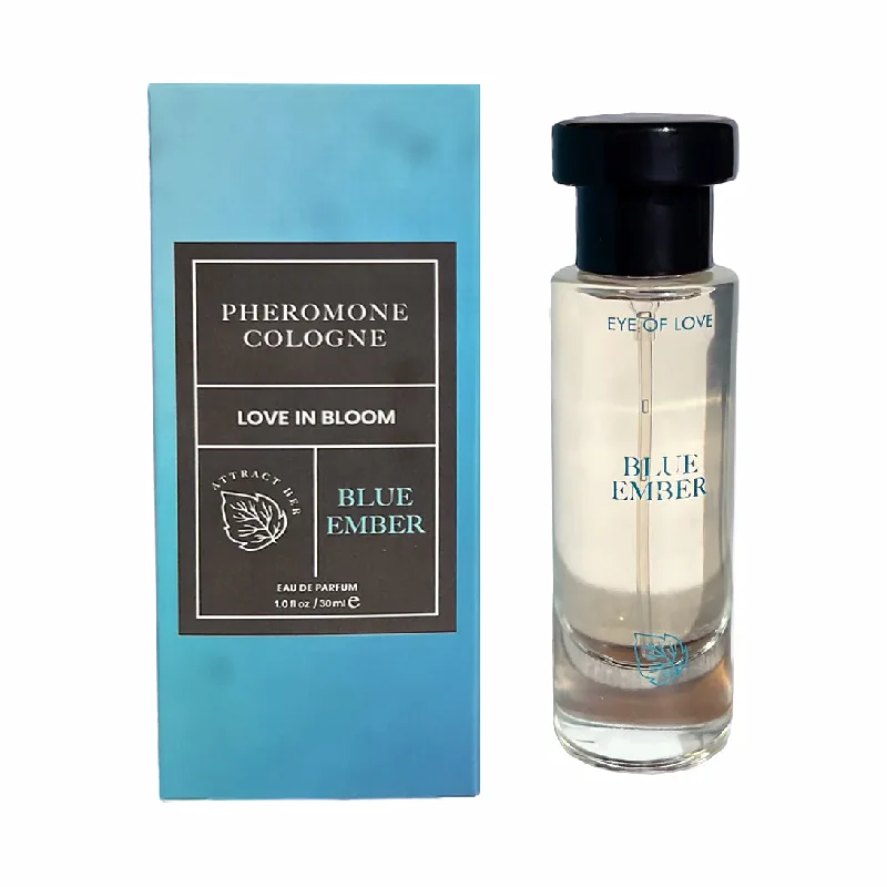 adult toys with portable charger-Eye of Love Bloom Attract Her Pheromone Parfum Blue Ember 1 oz.