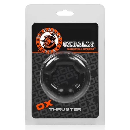 adult toys with smart features-OxBalls Thruster Cockring, Black