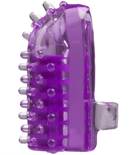 adult toys with quiet design-Oral Love Finger Friend - Purple