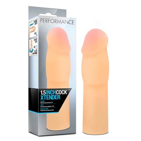 adult toys for discreet moments-Blush Performance 1.5 in. Cock Xtender Penis Extender Sleeve Beige