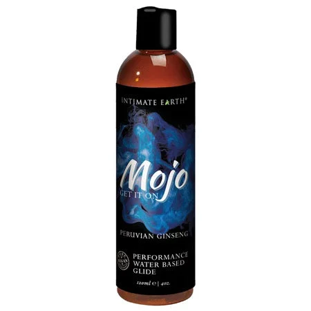 adult toys with ergonomic handle-Intimate Earth Mojo Peruvian Ginseng Water-Based Glide 4 oz.