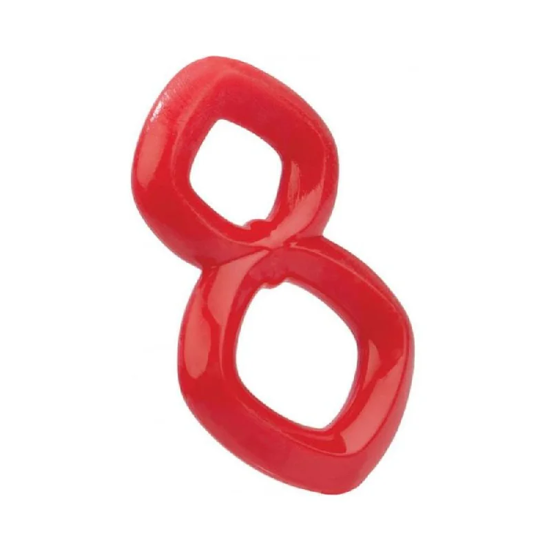 adult toys for solo relaxation-Crazy 8 Ring - Red