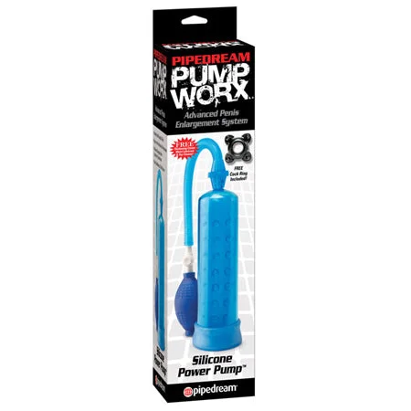 adult toys for sensory fun-Pipedream Pump Worx Silicone Power Pump Blue