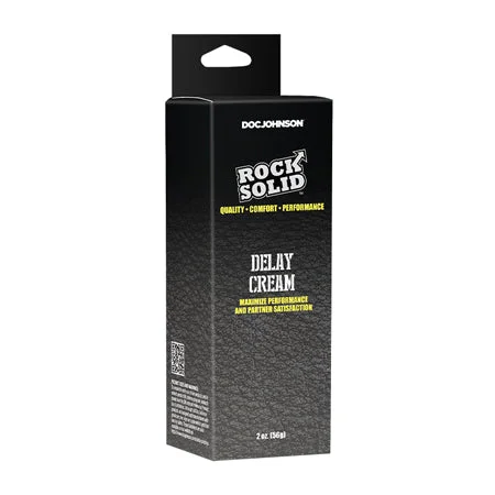 adult toys portable size-Rock Solid Delay Cream 2 oz.