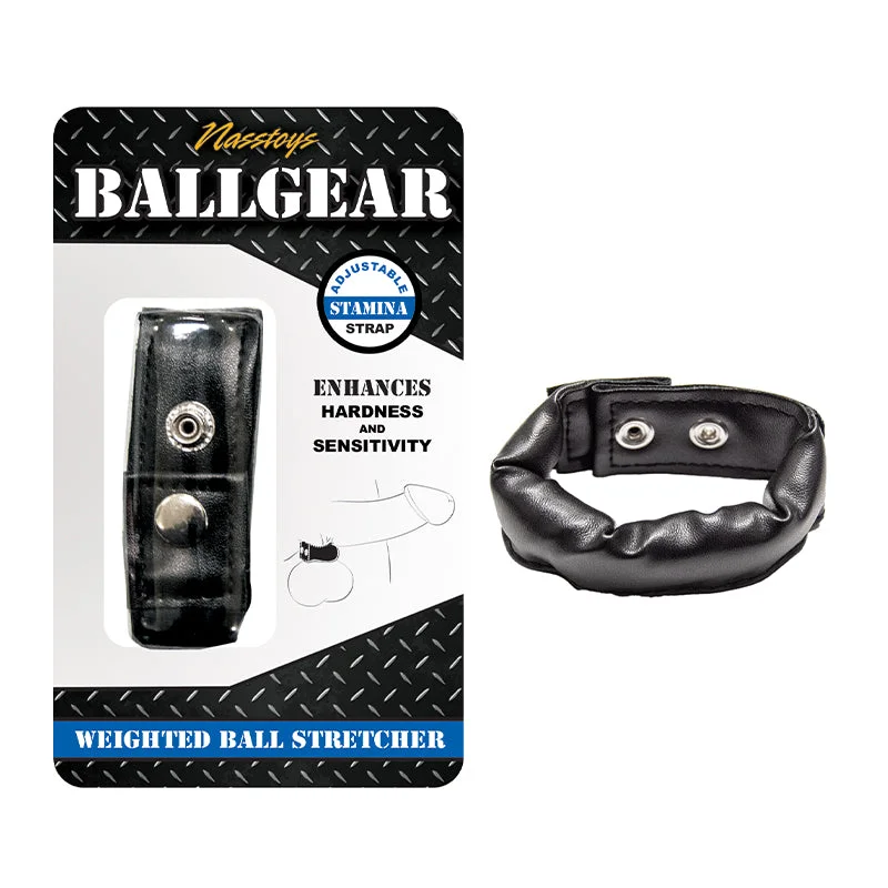 adult toys for solo pleasure-Ballgear Weighted Ball Stretcher Black