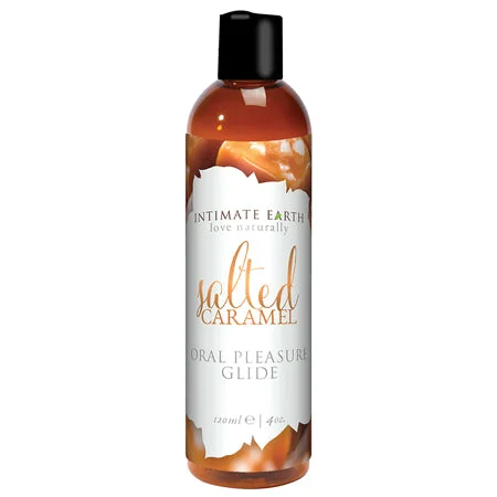 adult toys with wireless design finish-Intimate Earth Sea Salt Caramel Flavored Glide 120 ml/4 oz