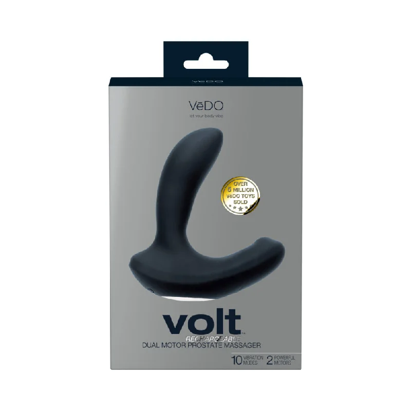 adult toys for sensual moments-VeDO Volt Rechargeable Prostate Vibe Black