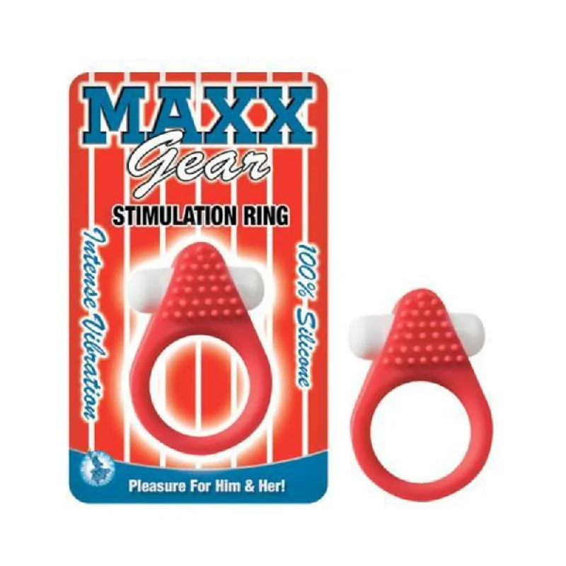 adult toys for discreet intimacy-Maxx Gear Stimulation Ring Red