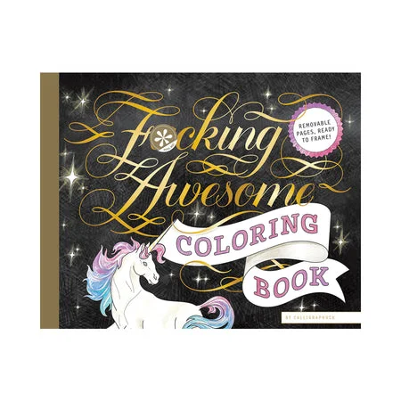 adult toys with textured silicone finish-Calligraphuck Fucking Awesome Coloring Book