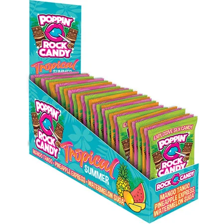 adult toys with soft silicone settings-Poppin Rock Candy Tropical 36pc Display