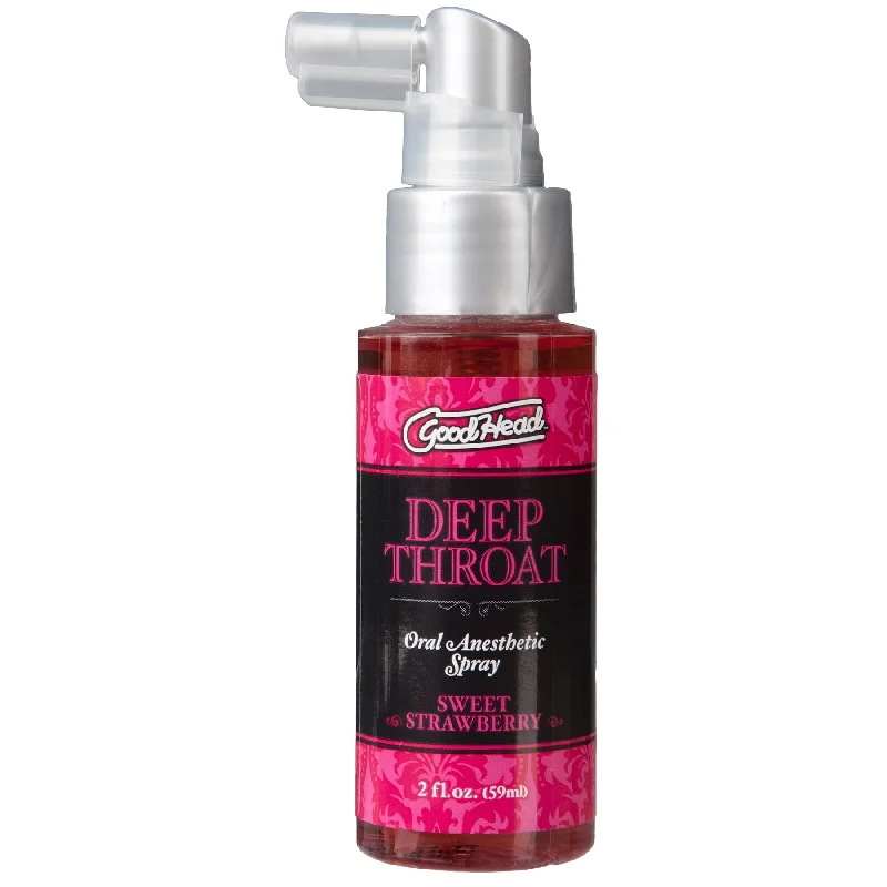 adult toys with sleek shape-Good Head Deep Throat Spray - Sweet Strawberry