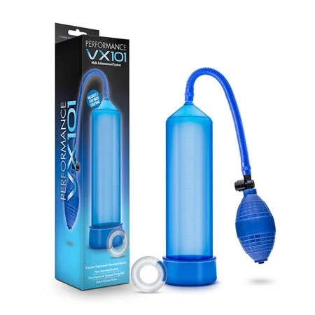 adult toys with smart settings-Performance Enhancement Penis Pump Blue VX101