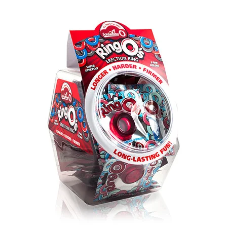 adult toys with smooth silicone-Screaming O RingO in Candy Bowl (36 pieces)