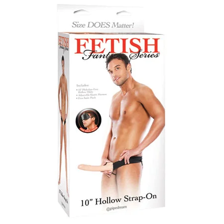 adult toys easy storage-Pipedream Fetish Fantasy Series 10 in. Hollow Strap-On Beige