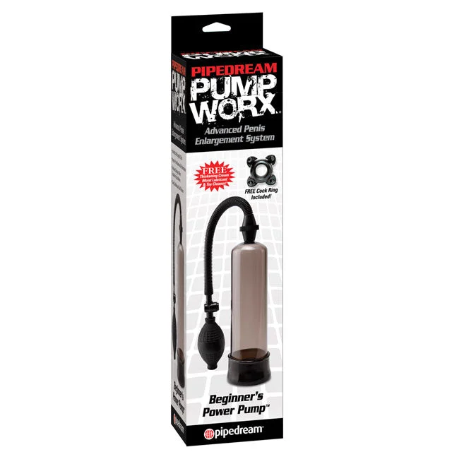 adult toys with smart design settings-Pipedream Pump Worx Beginner's Power Pump Black