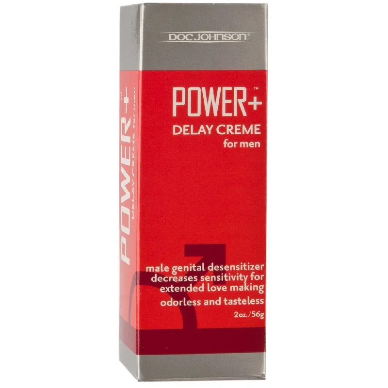 adult toys for bedroom enjoyment-Power Plus Delay Creme for Men - 2 Oz. - Boxed