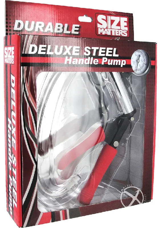 adult toys for long distance-Deluxe Steel Handle Primo Pump