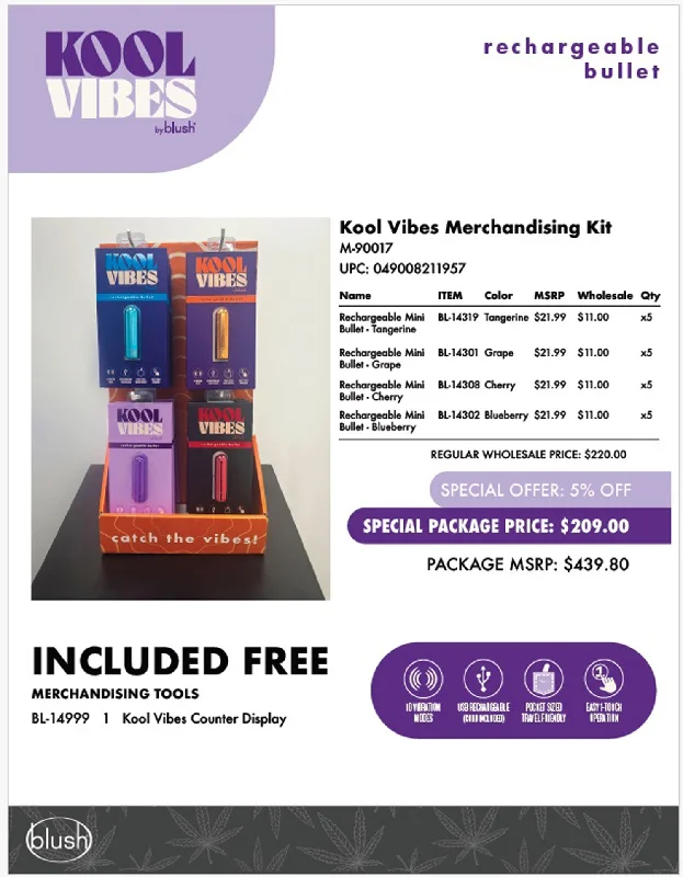 adult toys for couples enjoyment-Kool Vibes Merchandising Kit