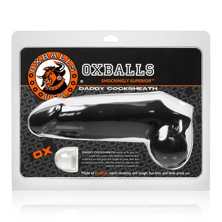 adult toys with heat settings-OxBalls Daddy Cocksheath, Black