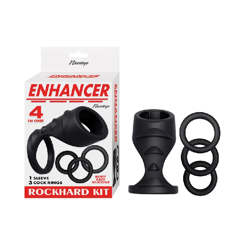 adult toys for sensual exploration time-Enhancer Rockhard Kit Black